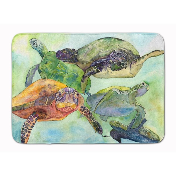 Carolines Treasures Turtle Machine Washable Memory Foam Mat 8549RUG - main